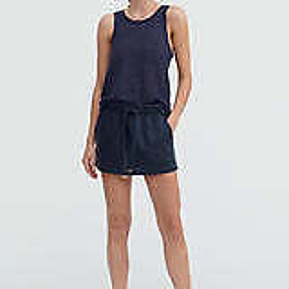 Venroy Knitted Tank - S - Navy